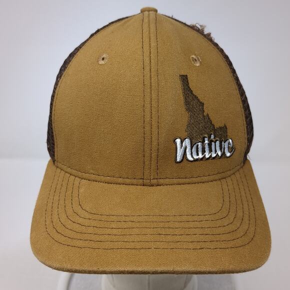Idaho Native Snapback Trucker Hat Brown One Size Adjustable Arcadian Outfitters - Picture 2 of 9